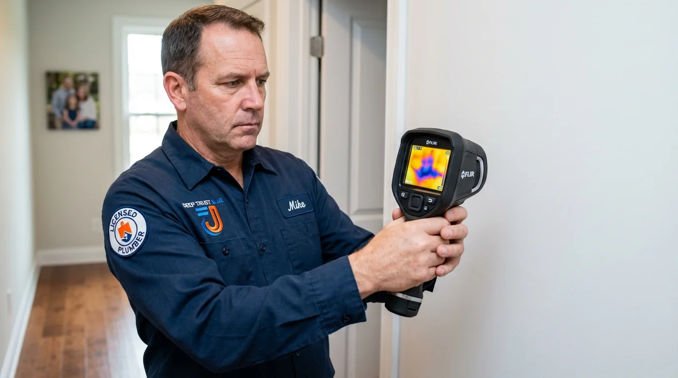 Thermal imaging leak detection by Johns Plumbing LLC in Ebensburg